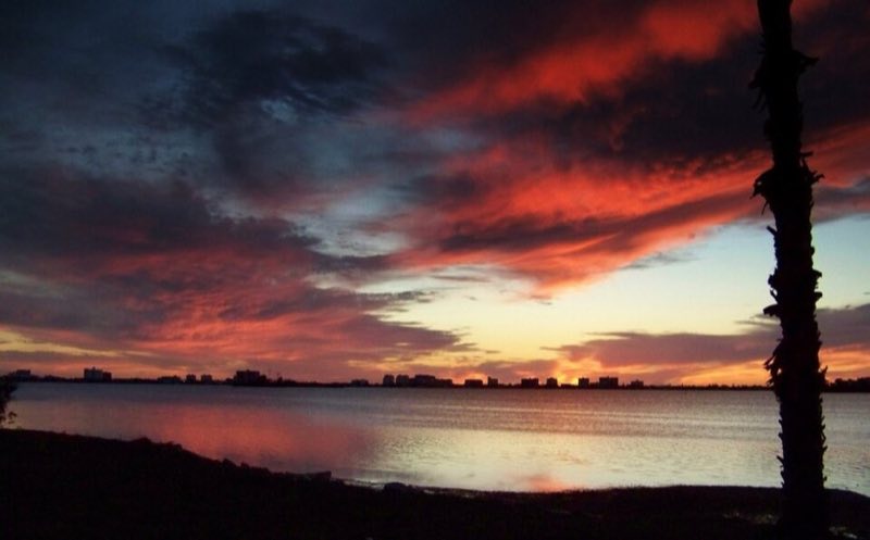 Sunset at Clearwater Beach on the Gulf Coast